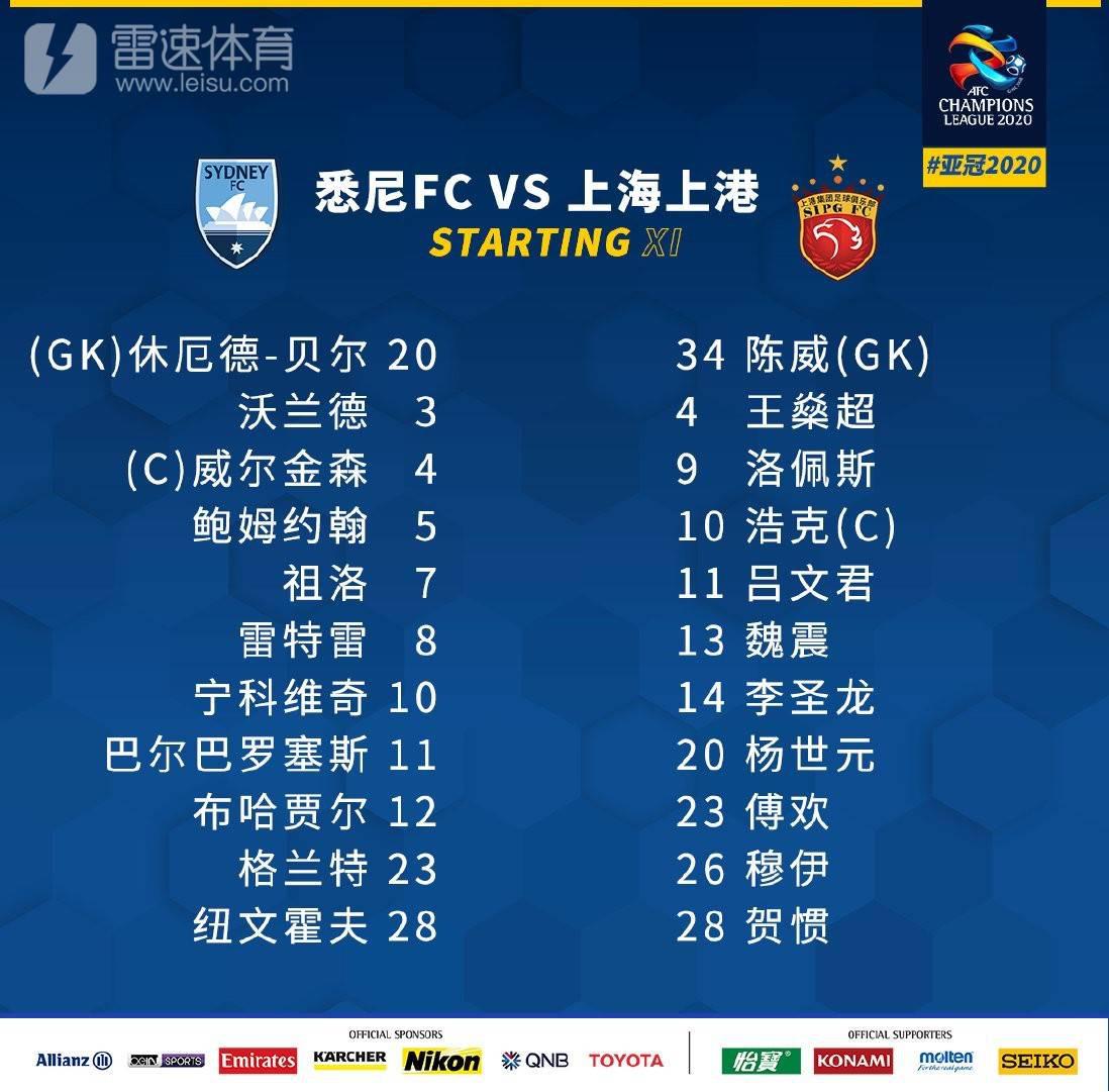 悉尼FCvs上海上港