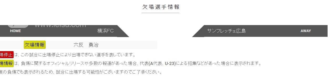 横滨FCVS广岛三箭